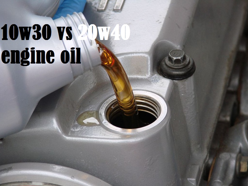 Main difference between 10w30 vs 20w40 engine oil