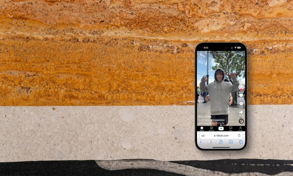 Screenshot showing TikTok videos playing on a web browser without using the mobile app