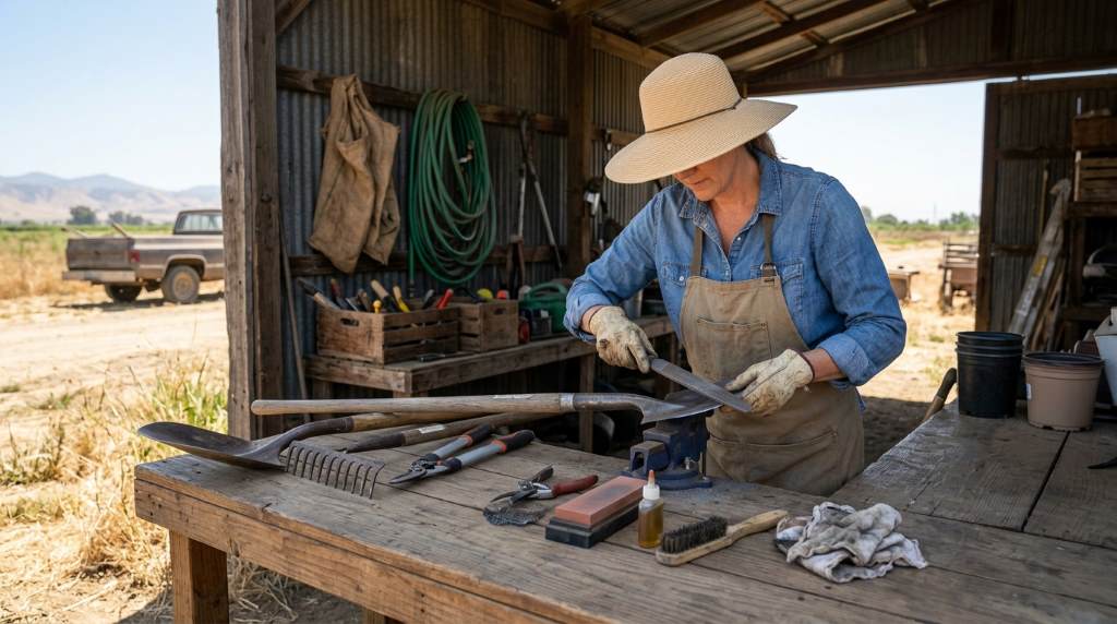 Easy Farm Tool Sharpening Guide for Gardeners in Fresno, CA