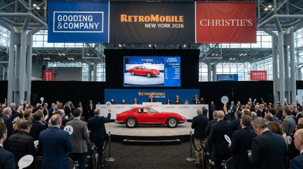 Gooding Christie's auction at Retromobile New York 2026 Javits Center