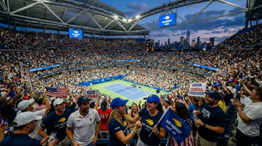 Tennis fans at USTA Billie Jean King National Tennis Center during US Open 2026